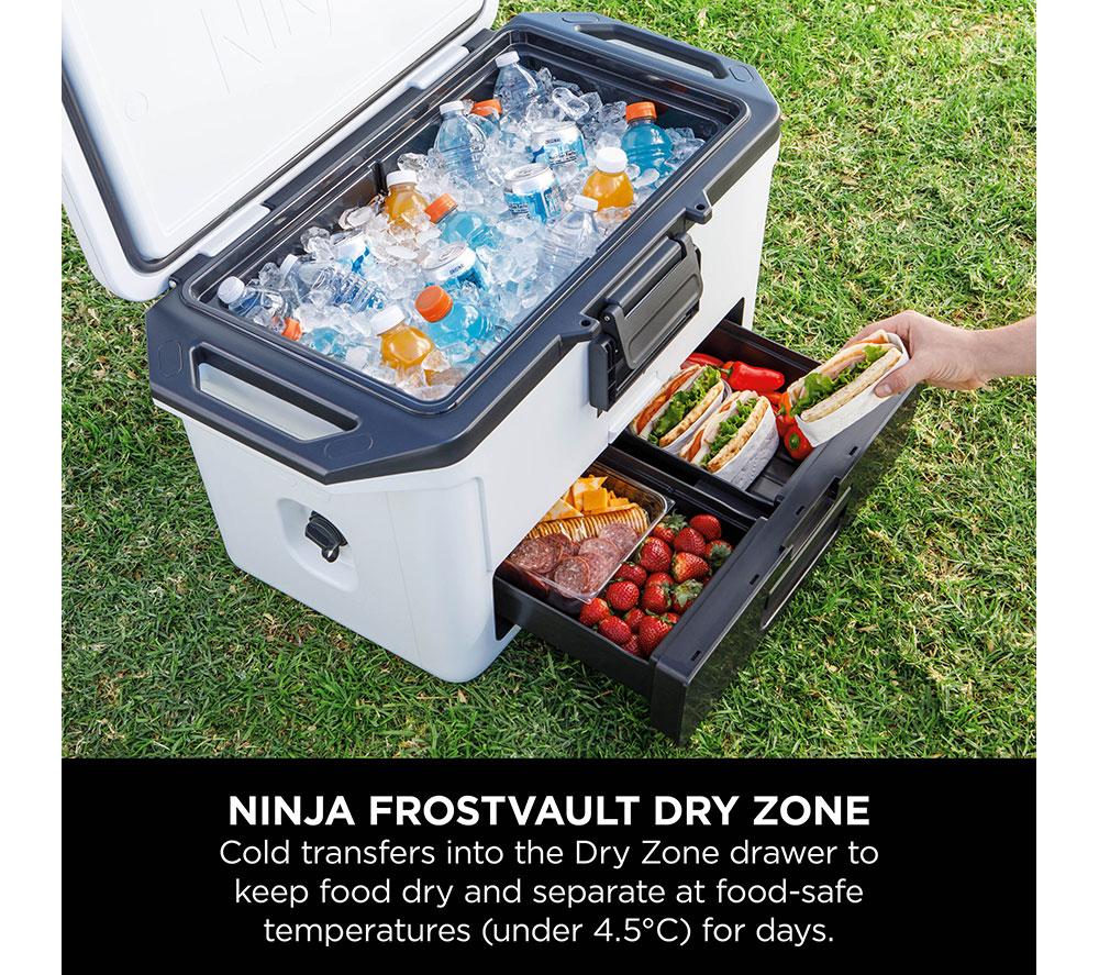 NINJA FB151UKWH FrostVault 47L Hard Cooler with Dry Zone - Cloud White image number 3 of 11