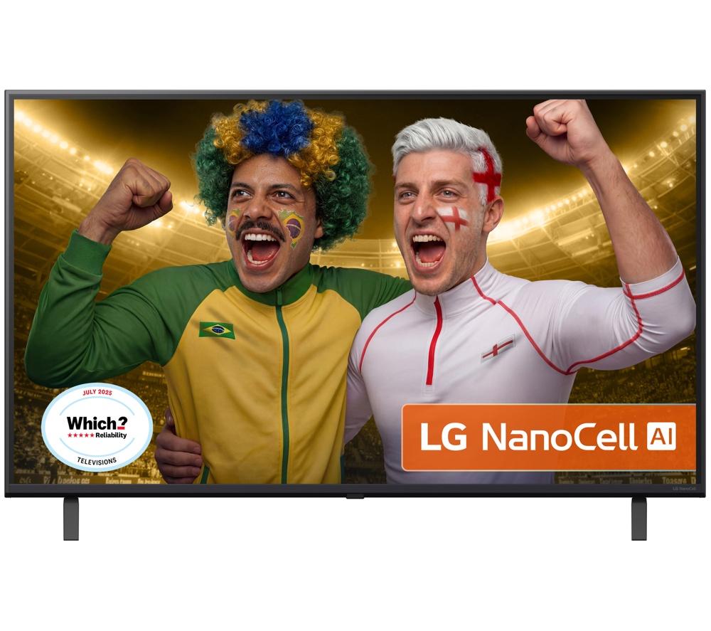 LG NANO80  NanoCell AI 4K HDR Smart TV 2025 - 43NANO80A6B