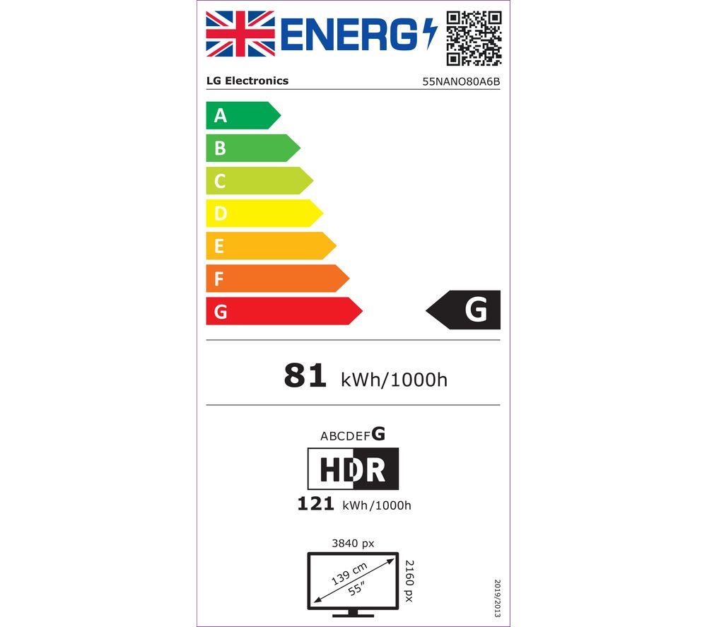 LG NANO80 55" NanoCell AI 4K HDR Smart TV 2025 - 55NANO80A6B image number 11 of 13