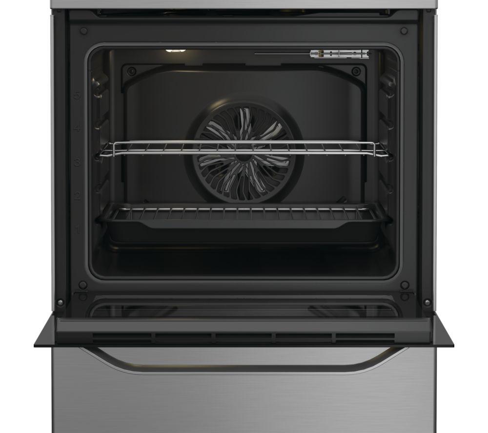 HOTPOINT Multiflow H6V5KMX/UK 60cm Electric Ceramic Cooker - Stainless Steel image number 6 of 8