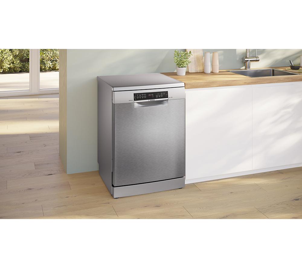BOSCH Series 6 PerfectDry SMS6TCI02G Full-size WiFi-enabled Dishwasher - Brushed Steel image number 16 of 16
