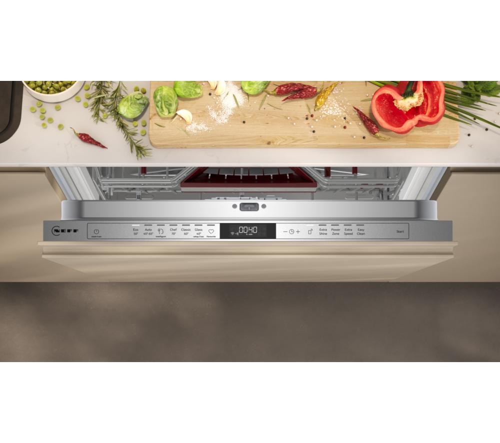 NEFF N70 S197YCX05G Full-size Fully Integrated WiFi-enabled Dishwasher image number 3 of 17