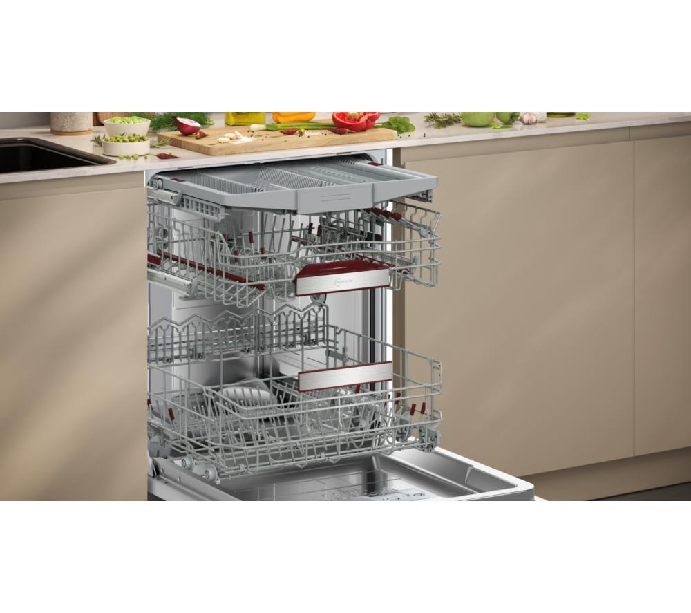 NEFF N70 S197YCX05G Full-size Fully Integrated WiFi-enabled Dishwasher image number 9 of 17