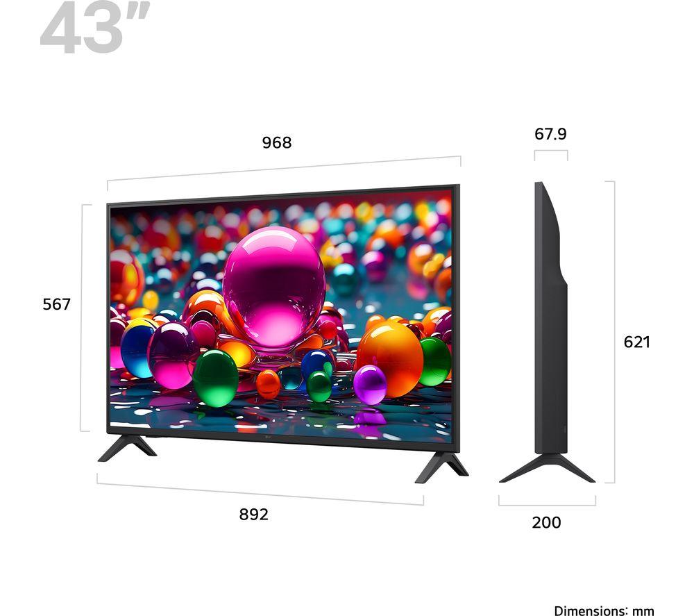 LG UA75 43" LED 4K HDR Smart TV 2025 - 43UA75006LA image number 12 of 12