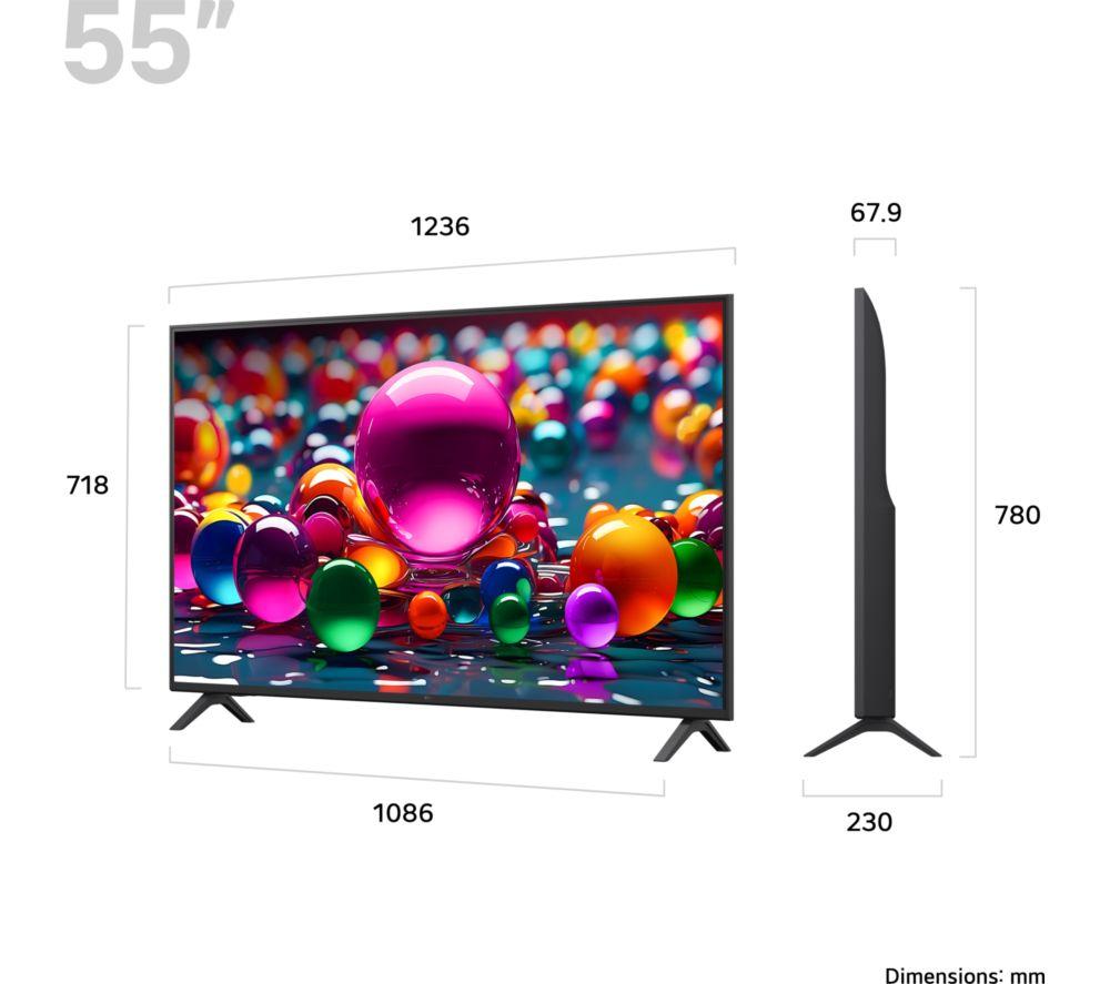 LG UA75 55" LED 4K HDR Smart TV 2025 - 55UA75006LA image number 11 of 12
