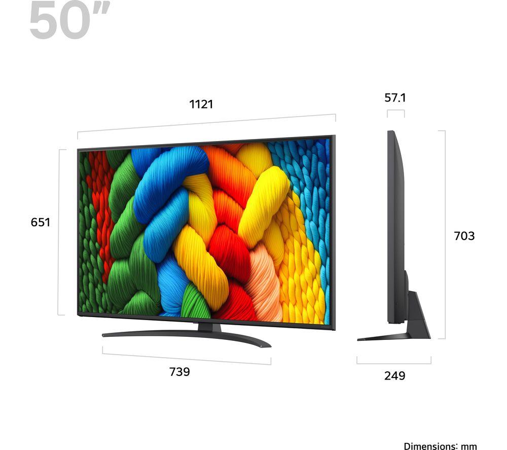 LG NANO81A 50" NanoCell AI 4K HDR Smart TV 2025 - 50NANO81A6A image number 10 of 11