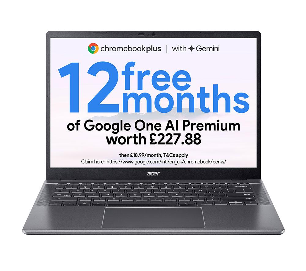 ACER 514 14inch Chromebook Plus - Intel®Core  5, 512 GB SSD, Grey