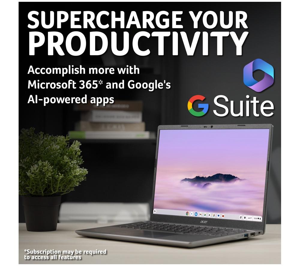 ACER 514 14" Chromebook Plus - Intel&reg; Core&trade; 5, 512 GB SSD, Grey image number 9 of 11
