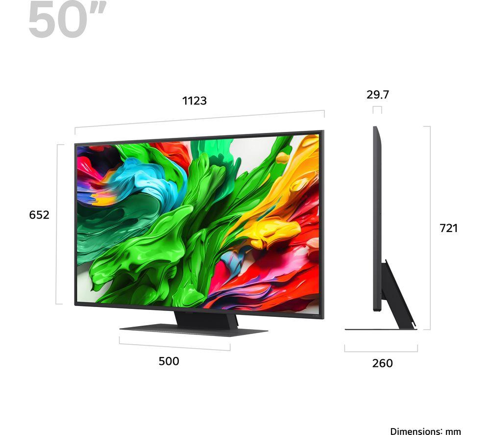 LG QNED86 50" QNED evo AI Mini LED 4K HDR Smart TV 2025 - 50QNED86A6C image number 11 of 12
