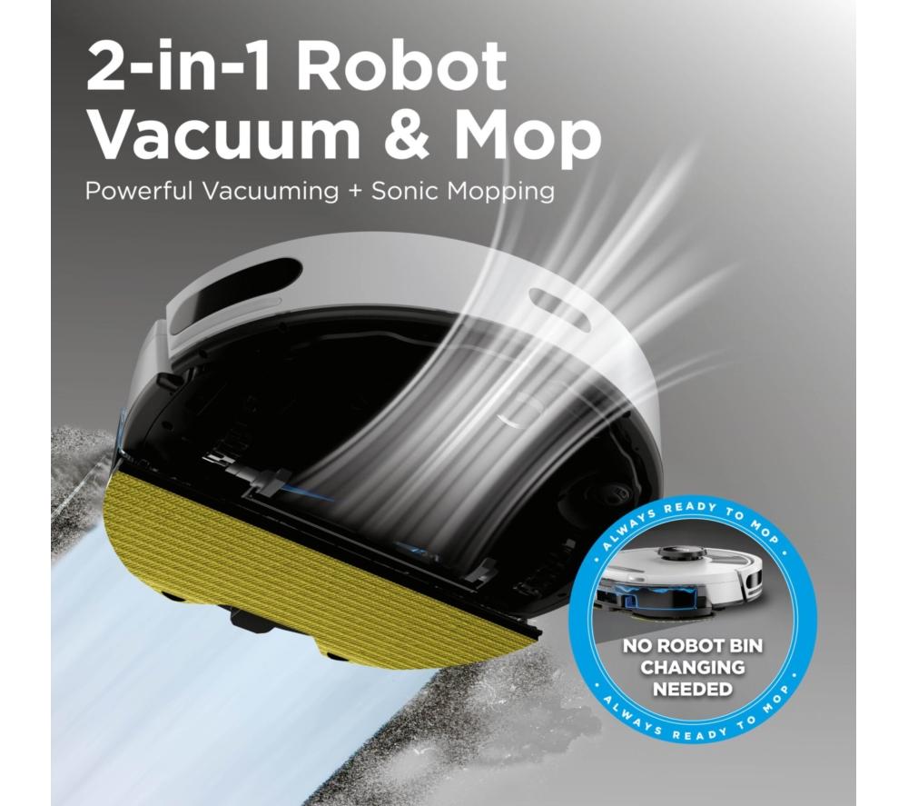 SHARK RV2620WAUKWH Matrix Plus 2-in-1 Robot Vacuum Cleaner - White image number 2 of 16
