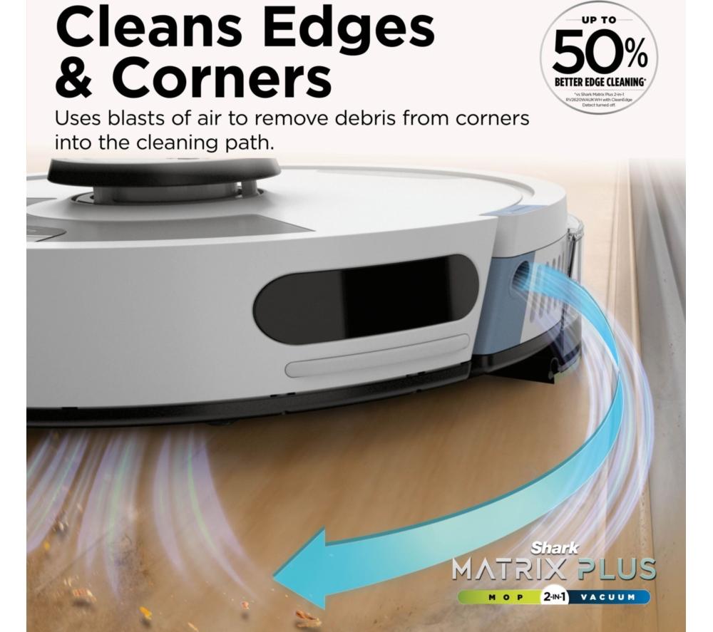 SHARK RV2620WAUKWH Matrix Plus 2-in-1 Robot Vacuum Cleaner - White image number 10 of 16