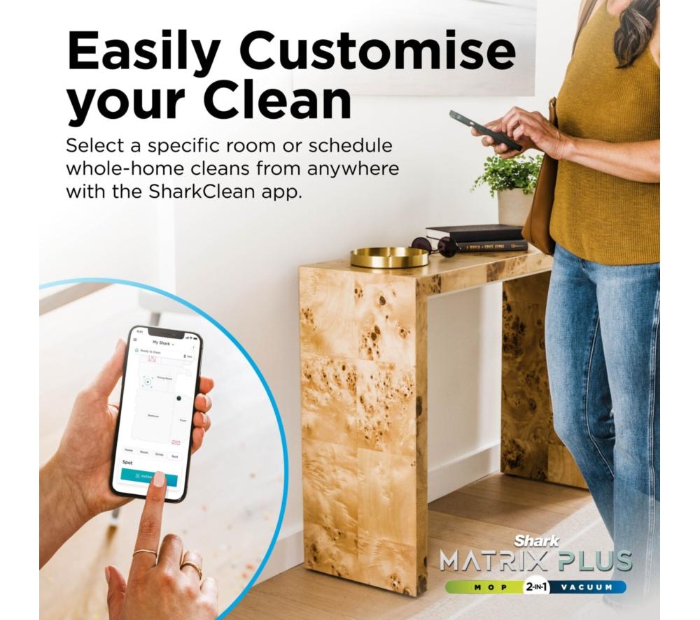 SHARK RV2620WAUKWH Matrix Plus 2-in-1 Robot Vacuum Cleaner - White image number 14 of 16