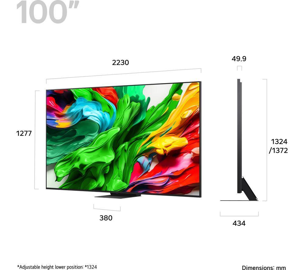 LG QNED86 100" QNED evo AI Mini LED 4K HDR Smart TV 2025 - 100QNED86A6 image number 11 of 12