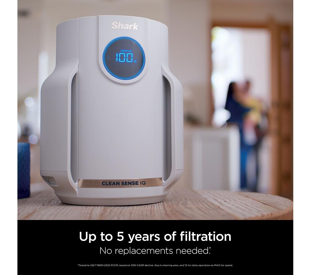 SHARK NeverChange5 HP072UK Mini Air Purifier - White image number 5 of 12