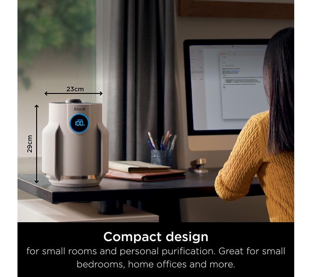 SHARK NeverChange5 HP072UK Mini Air Purifier - White image number 8 of 12