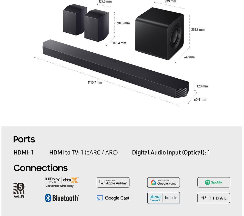 SAMSUNG HW-Q930F/XU 9.1.4 Wireless Sound Bar with Dolby Atmos & DTS Virtual:X image number 10 of 10
