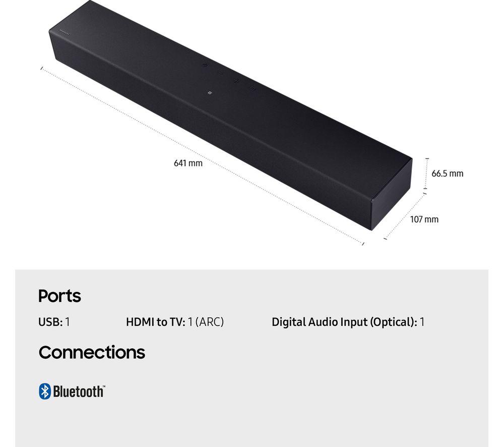 SAMSUNG HW-B400F/XU 2.0 All-in-One Sound Bar image number 10 of 10