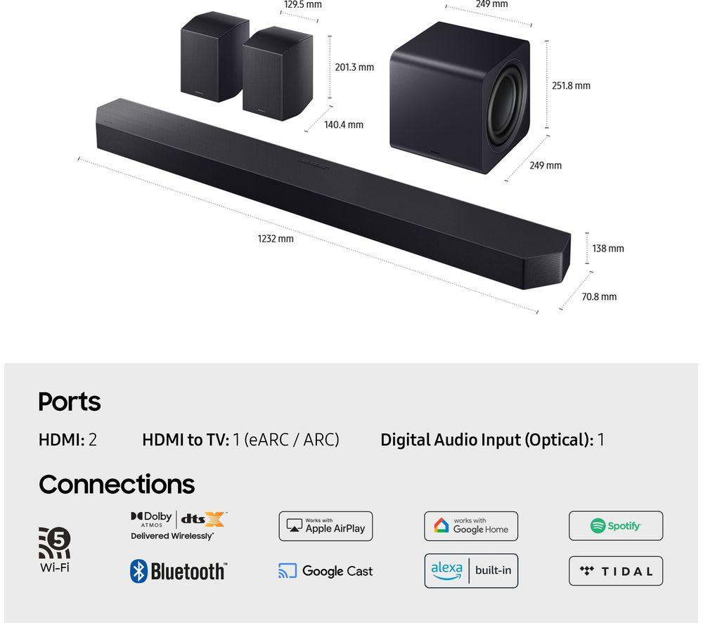 SAMSUNG HW-Q990F/XU 11.1.4 Wireless Sound Bar with Dolby Atmos image number 10 of 12