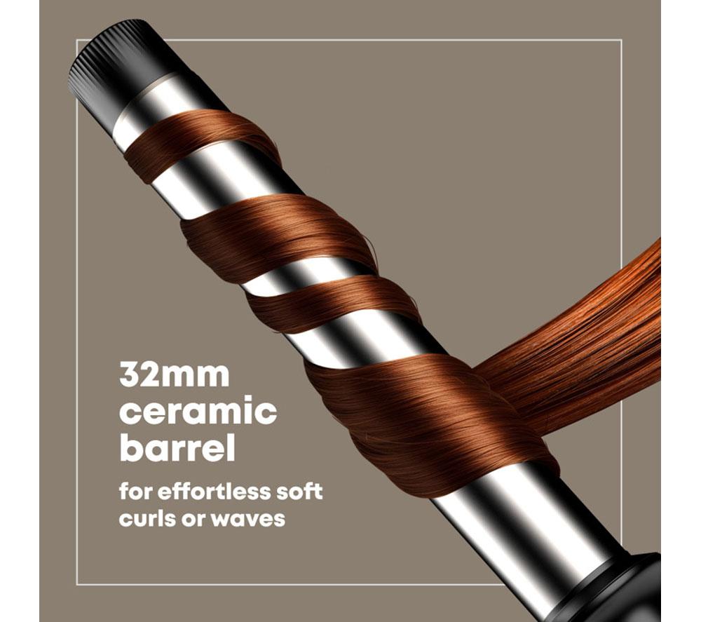 REVAMP Effortless Curls Extra-Long 32 mm Curling Tong - Black image number 3 of 8