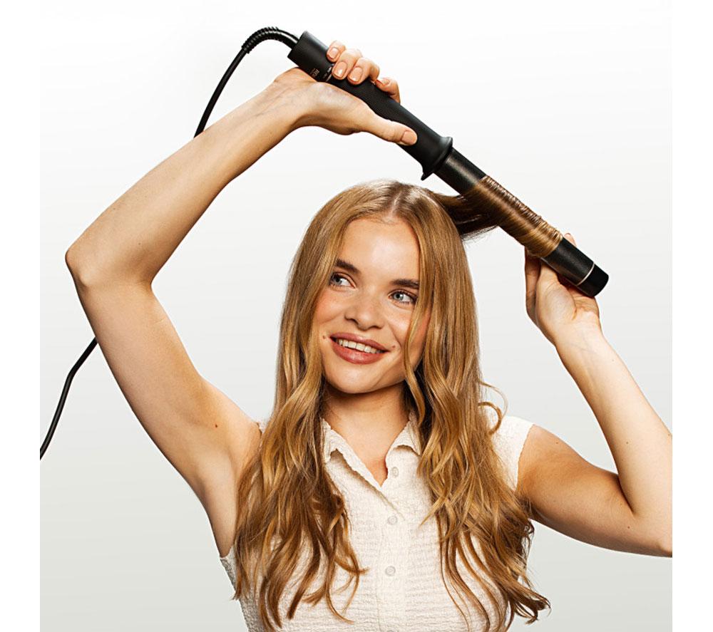 REVAMP Effortless Curls Extra-Long 32 mm Curling Tong - Black image number 6 of 8