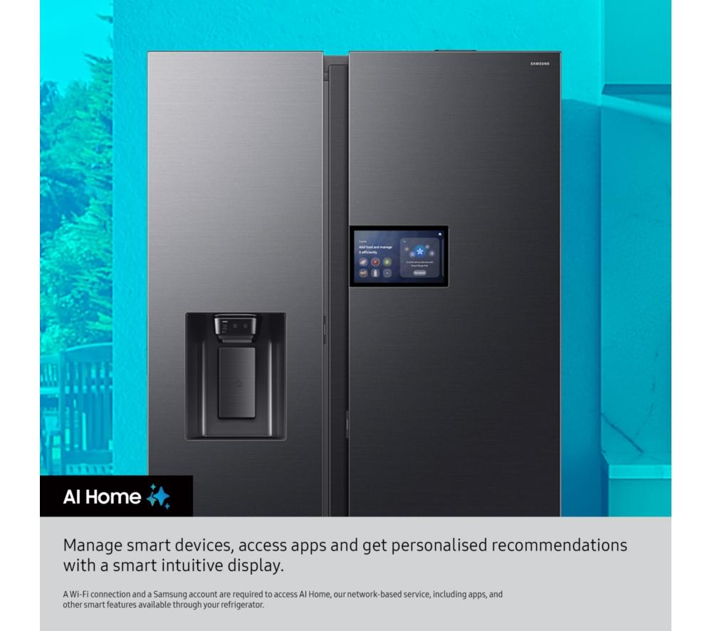 SAMSUNG Bespoke AI Series 9 RM90F67CECEU Smart Fridge Freezer - Black image number 4 of 11