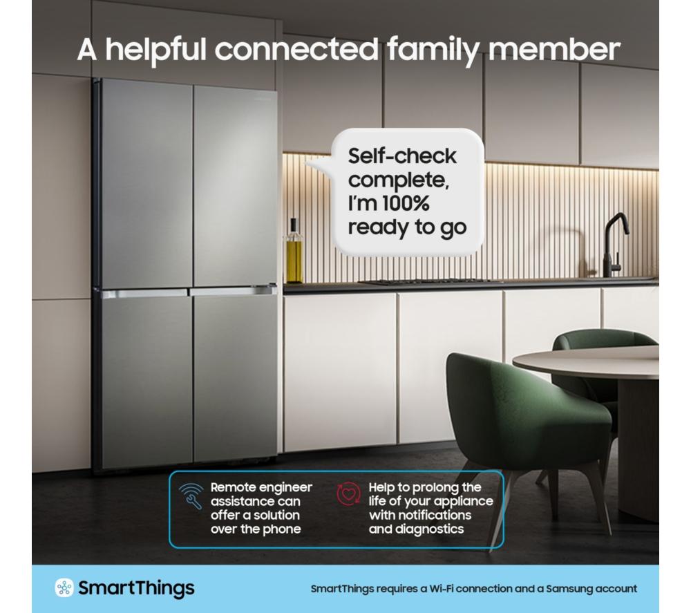 SAMSUNG Bespoke AI Series 9 RM90F67CECEU Smart Fridge Freezer - Black image number 8 of 11