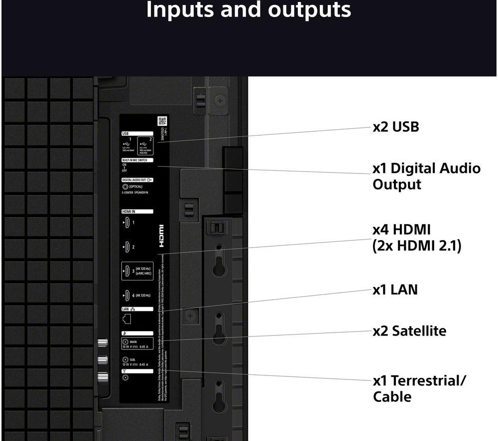 SONY BRAVIA 8 II 65" QD-OLED 4K HDR Smart TV - K65XR8M25B