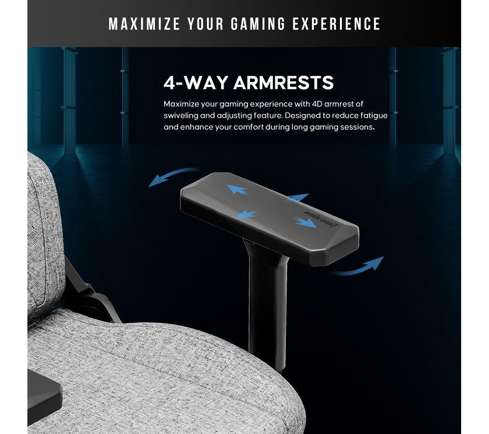 ANDASEAT Phantom Series Gaming Chair - XL, Grey image number 5 of 11