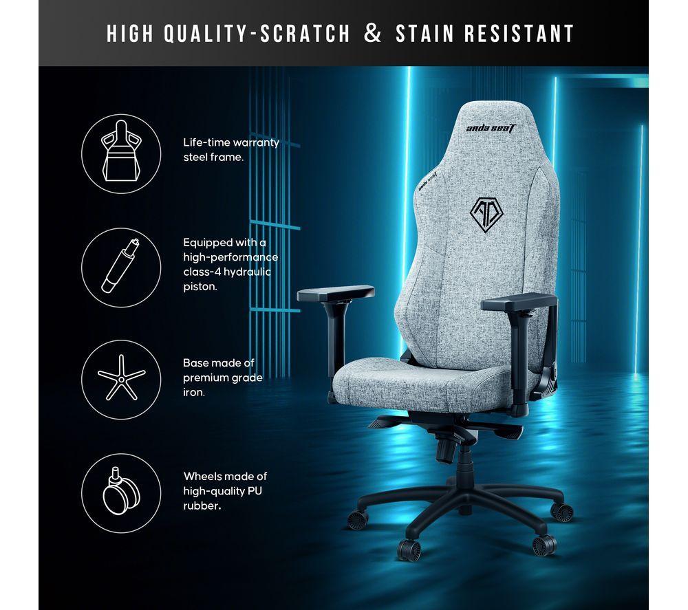 ANDASEAT Phantom Series Gaming Chair - XL, Grey image number 9 of 11