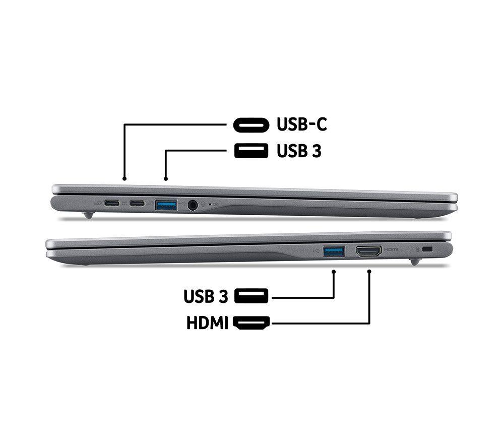ACER 516 16" Chromebook Plus - Intel&reg; Core&trade; i5, 256 GB SSD, Grey image number 16 of 17