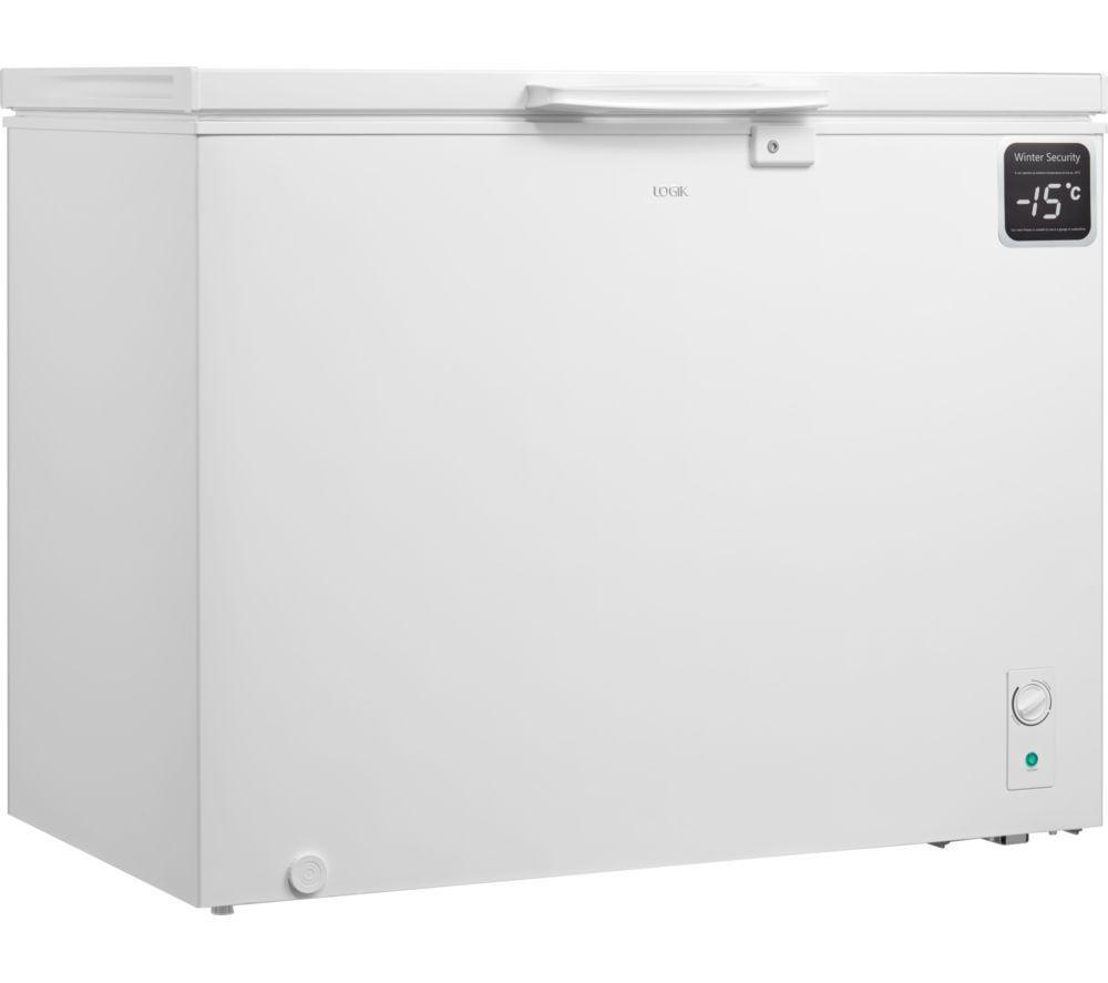 LOGIK L293CFW25 Chest Freezer – White, White