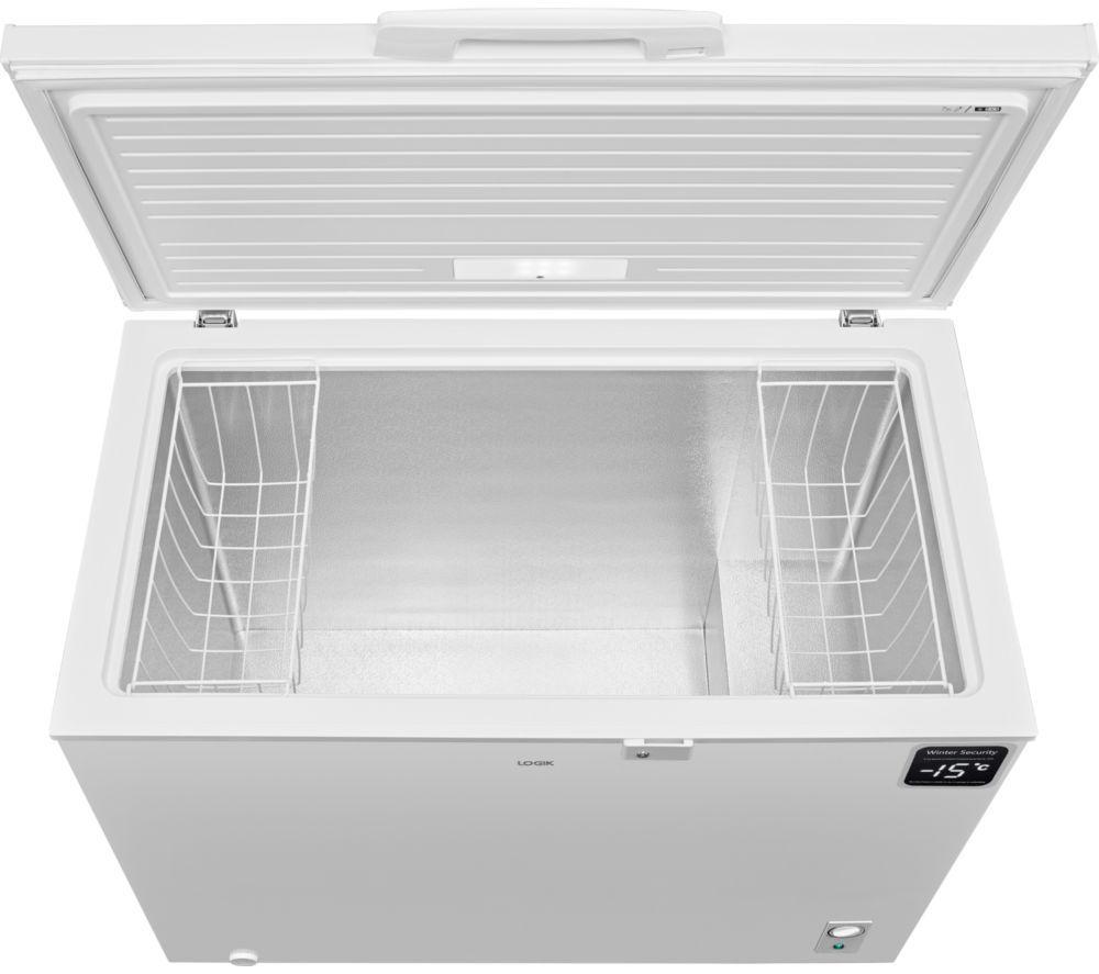 LOGIK L293CFW25 Chest Freezer - White image number 4 of 5