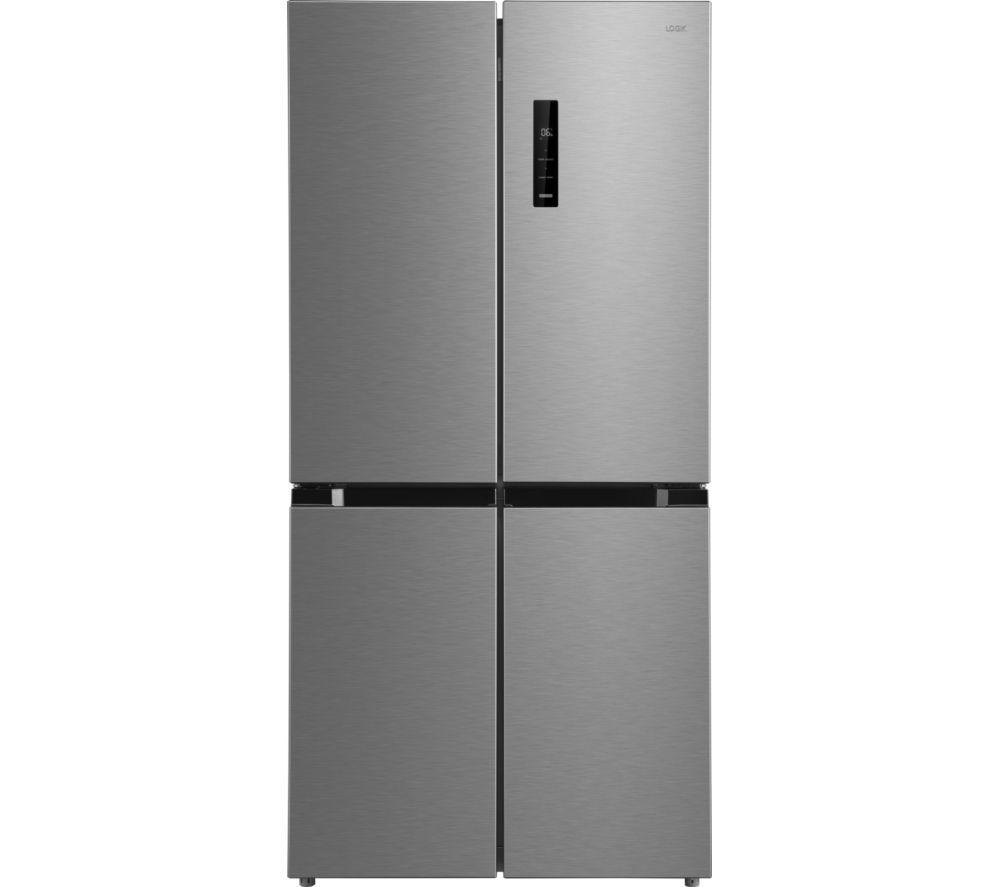 LOGIK L4D83X25 Fridge Freezer – Inox, Silver/Grey