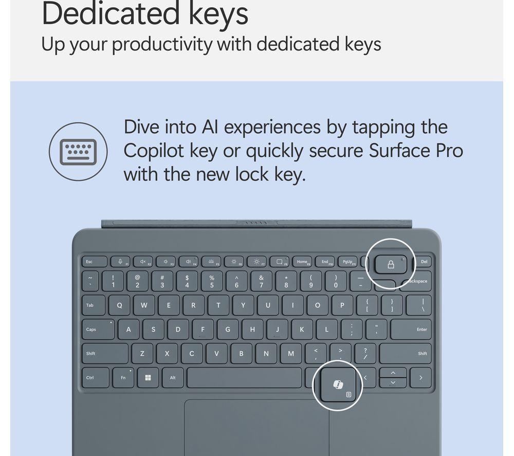 MICROSOFT Surface Pro Typecover & Surface Slim Pen 2 Bundle - Ocean image number 8 of 16