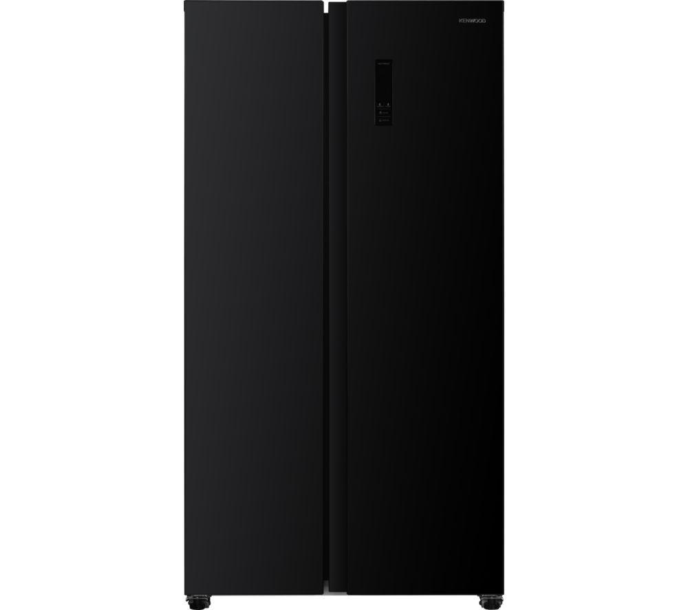 KENWOOD KSBSBD25 American-Style Fridge Freezer – Black, Black