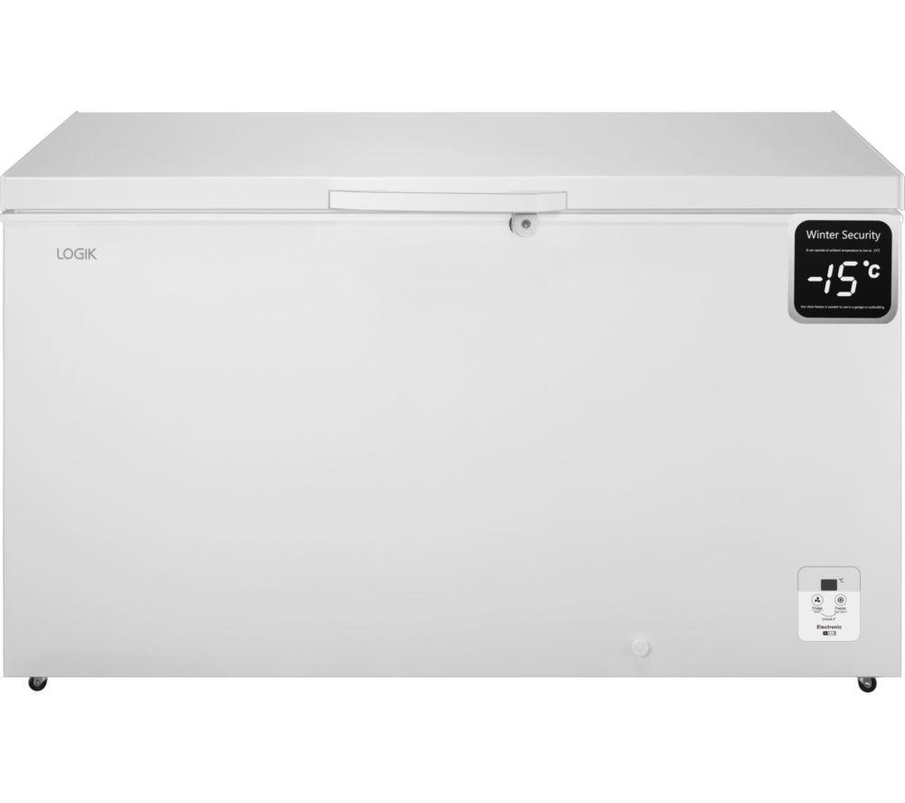 LOGIK L420CFW25 Chest Freezer – White, White
