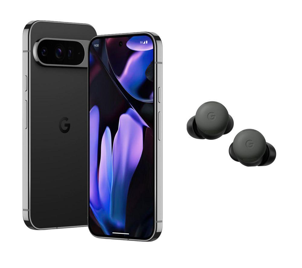 GOOGLE Pixel 9 Pro XL & Pixel Buds Pro 2 Wireless Bluetooth Earbuds Bundle - 128 GB, Obsidian