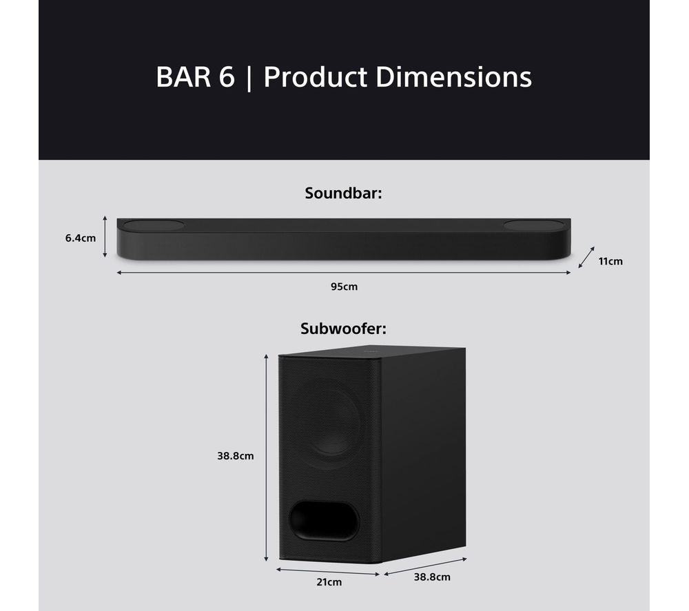 SONY BRAVIA Theatre Bar 60 3.1.2 Wireless Sound Bar with Dolby Atmos & DTS Virtual:X image number 11 of 15