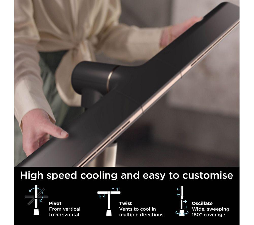 SHARK TF200SUK TurboBlade High-Speed Multi-Directional Tower Fan - Charcoal image number 2 of 13