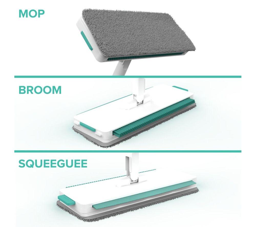 SPRING & SPRUCE Click Switch 6-in-1 Mop - White & Green image number 8 of 8