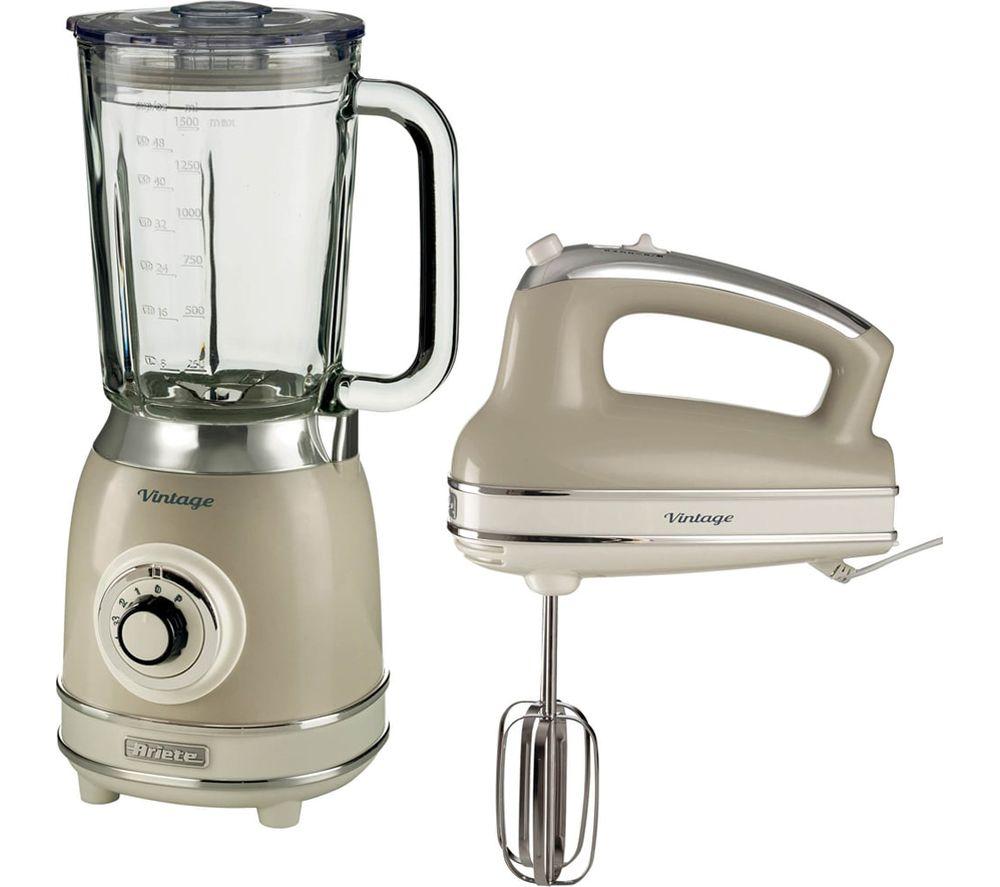 Ariete Vintage Arpk55 Hand Whisk & Jug Blender Pack - Cream, Cream