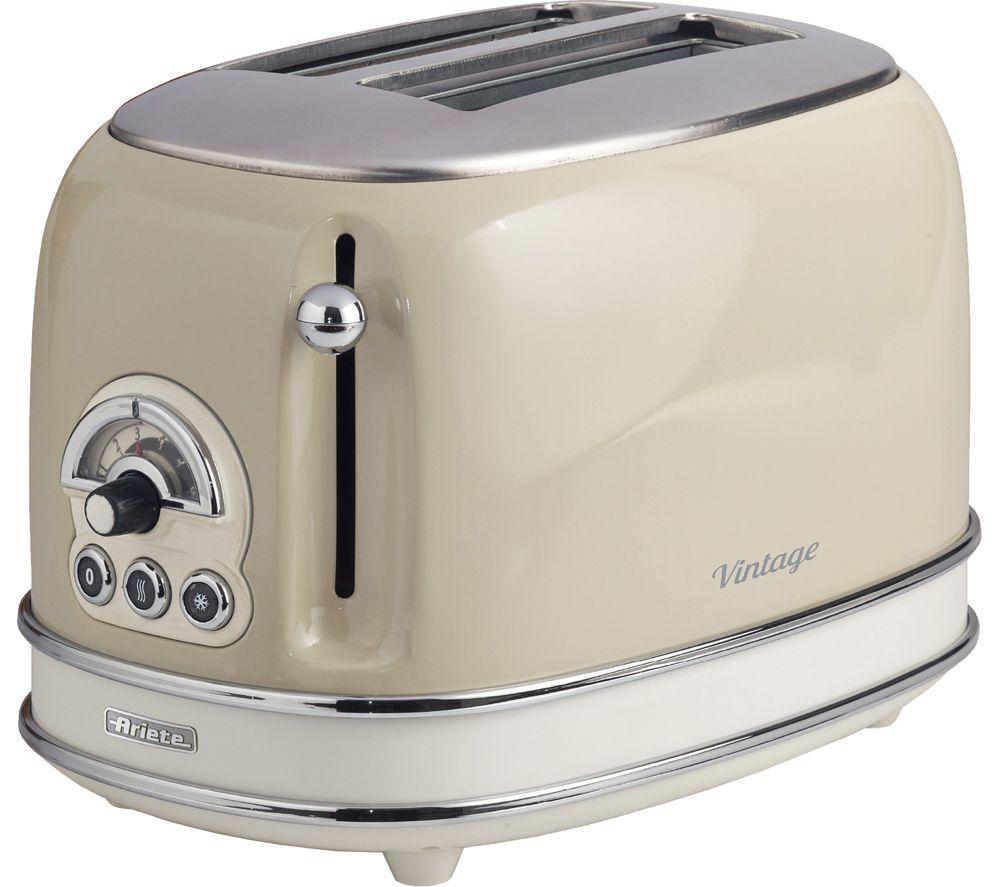 ARIETE Vintage ARPK58 Microwave, Jug Kettle & 2-Slice Toaster Bundle - Cream image number 3 of 4