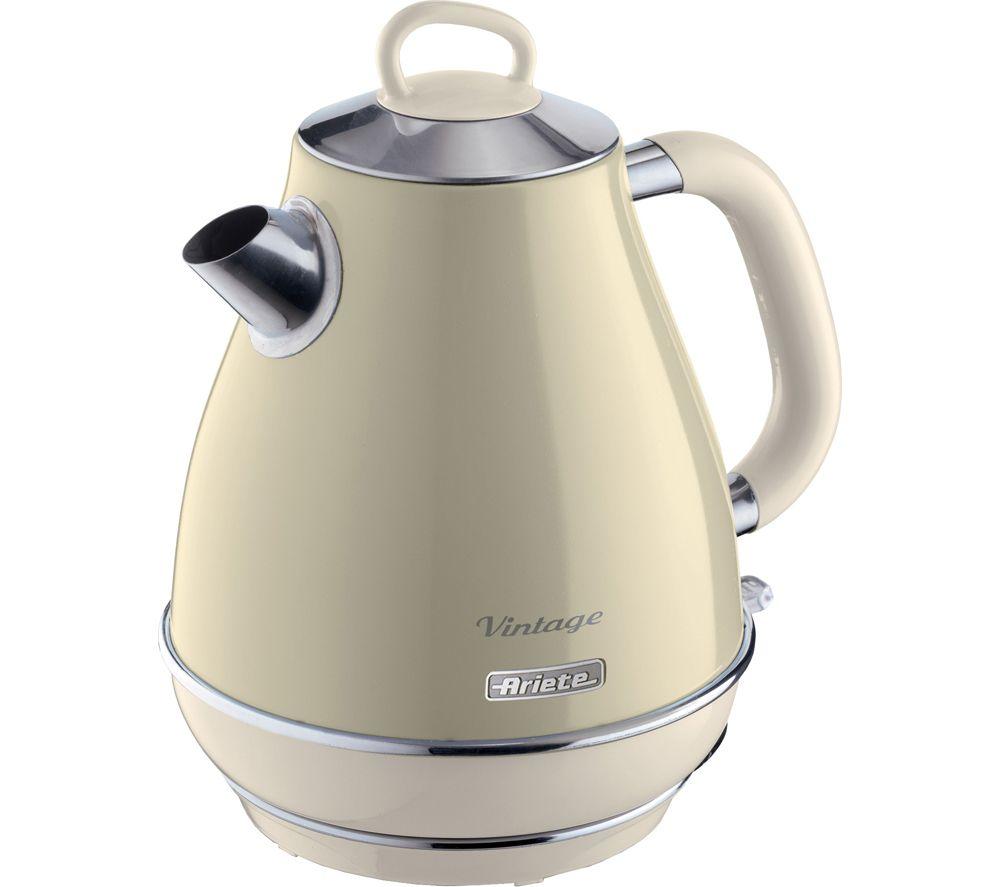 ARIETE Vintage ARPK61 Microwave, Jug Kettle & 4-Slice Toaster Bundle - Cream image number 2 of 4