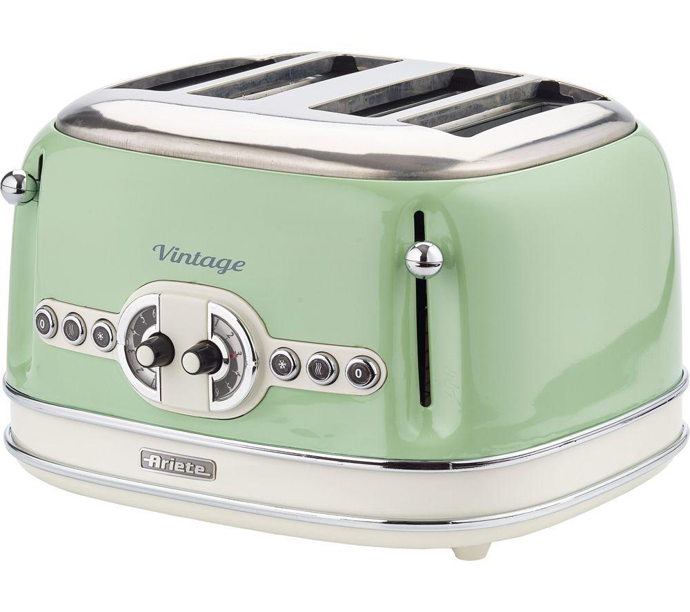 ARIETE Vintage ARPK62 Microwave, Jug Kettle & 4-Slice Toaster Bundle - Green image number 4 of 4