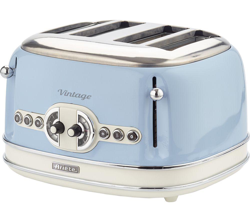 ARIETE Vintage ARPK63 Microwave, Jug Kettle & 4-Slice Toaster Bundle - Blue image number 4 of 4