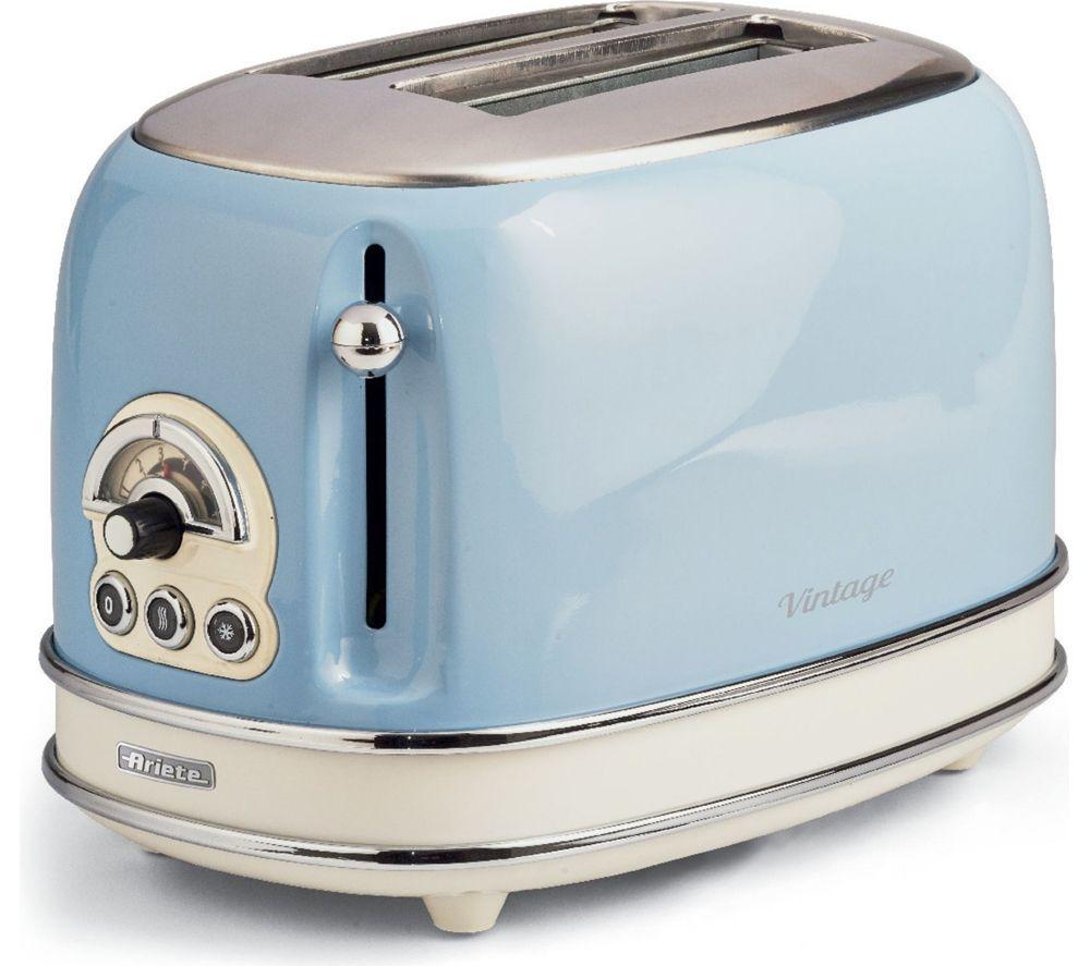 ARIETE Vintage ARPK66 Microwave, Traditional Kettle & 2-Slice Toaster Bundle - Blue image number 6 of 7