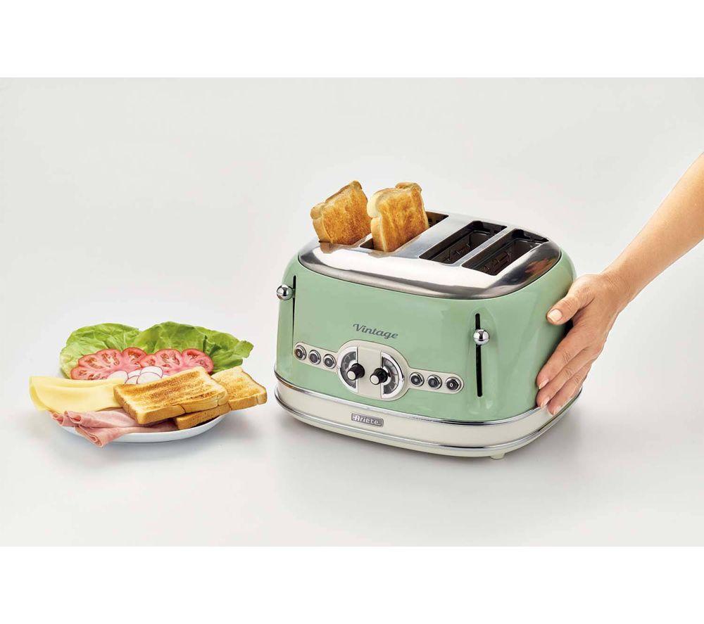 ARIETE Vintage ARPK68 Microwave, Traditional Kettle & 4-Slice Toaster Bundle - Green image number 6 of 8