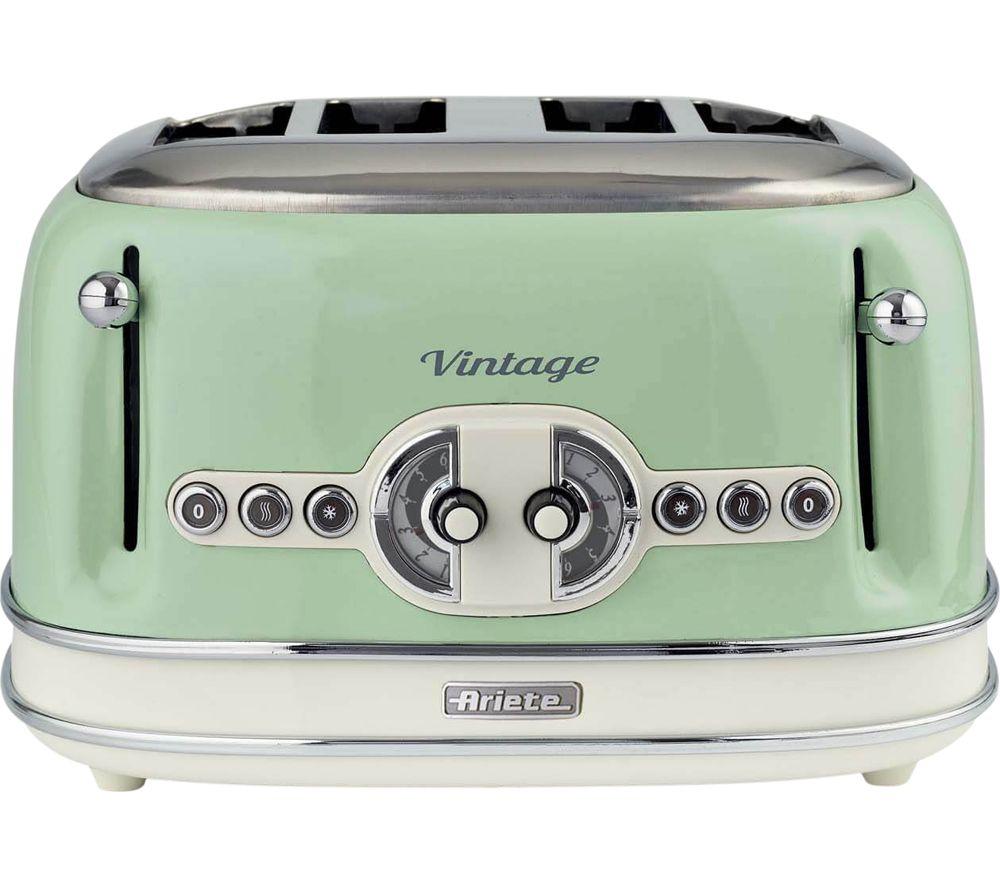 ARIETE Vintage ARPK68 Microwave, Traditional Kettle & 4-Slice Toaster Bundle - Green image number 7 of 8