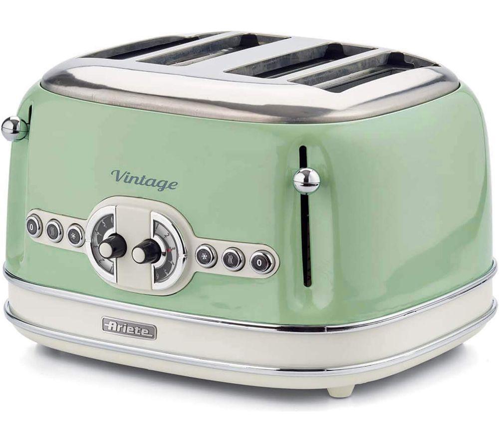 ARIETE Vintage ARPK68 Microwave, Traditional Kettle & 4-Slice Toaster Bundle - Green image number 8 of 8