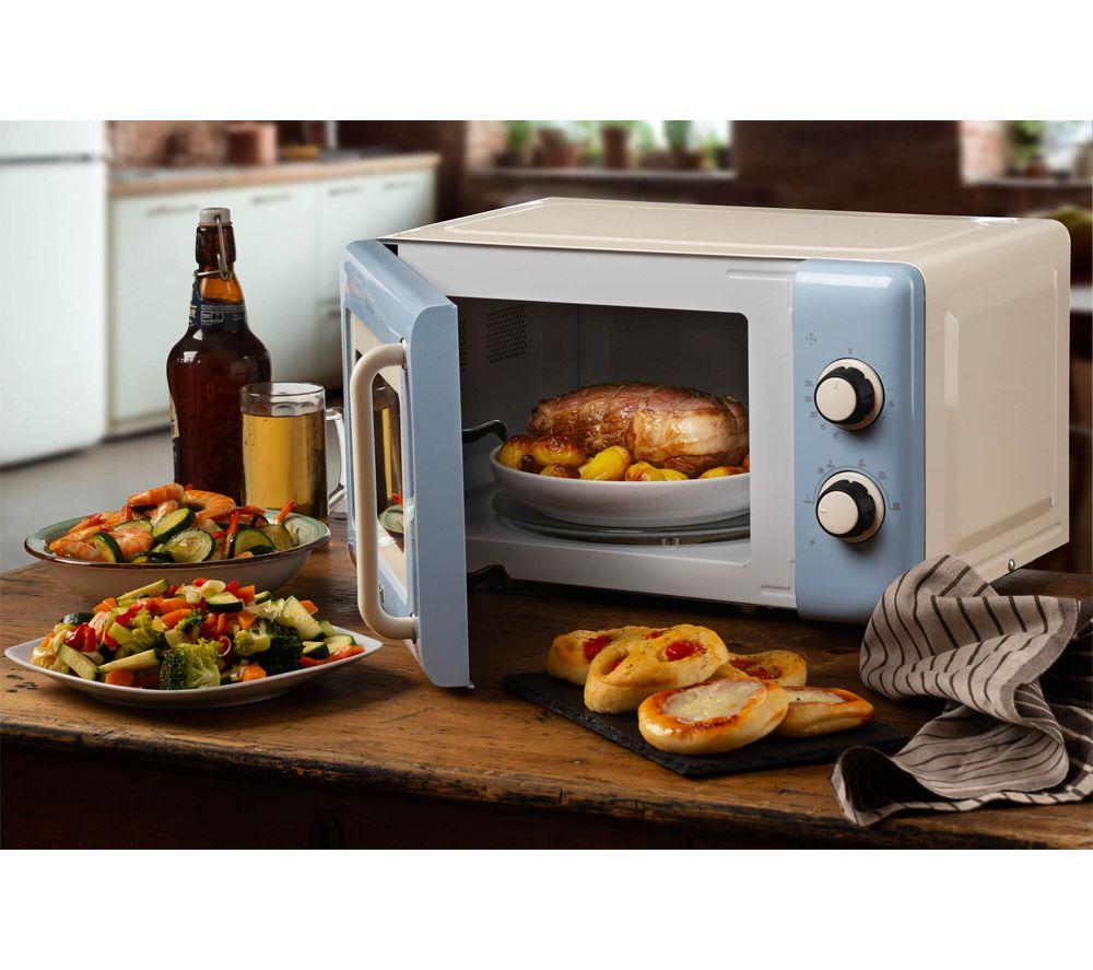 ARIETE Vintage ARPK69 Microwave, Traditional Kettle & 4-Slice Toaster Bundle - Blue image number 2 of 8